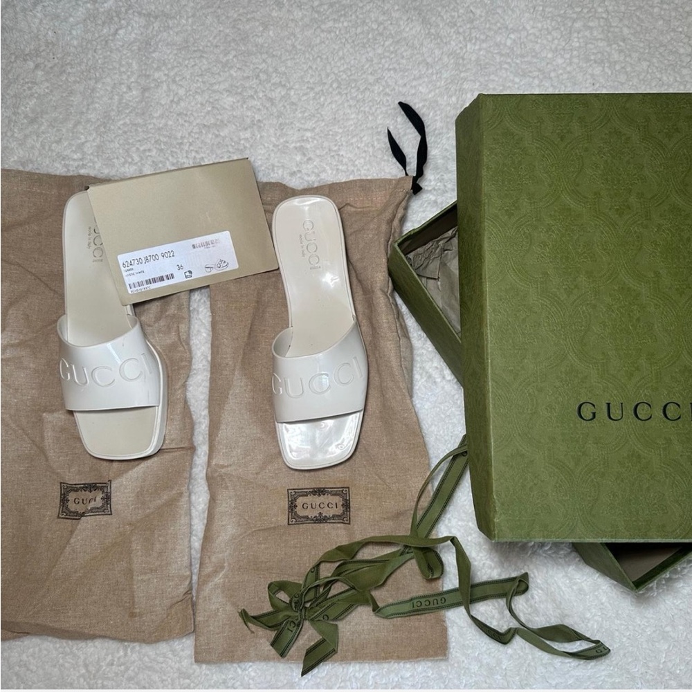 Gucci Cream Women's Mules